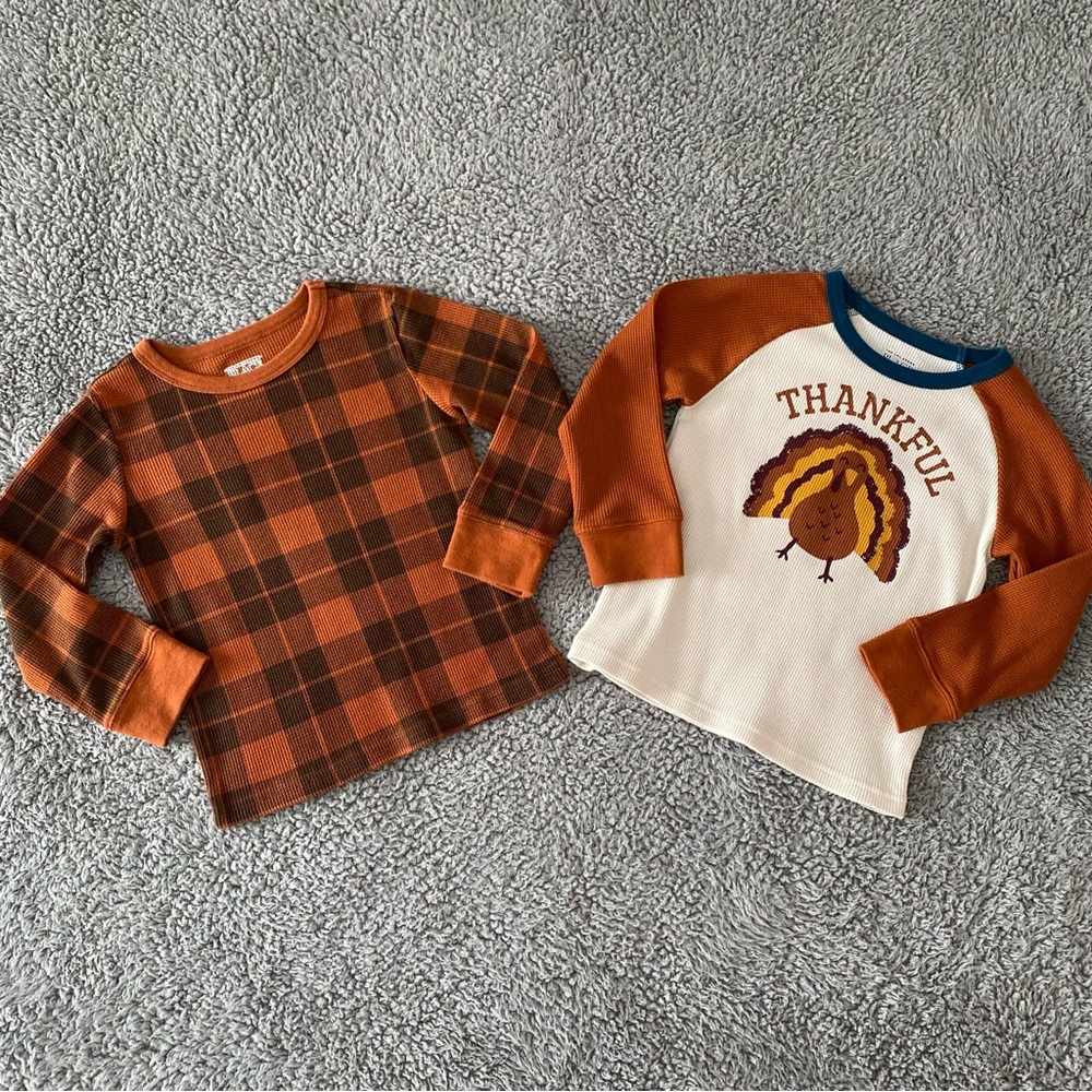 The Children’s Place Boys Shirts 3T Thanksgiving Fall Long Sleeves